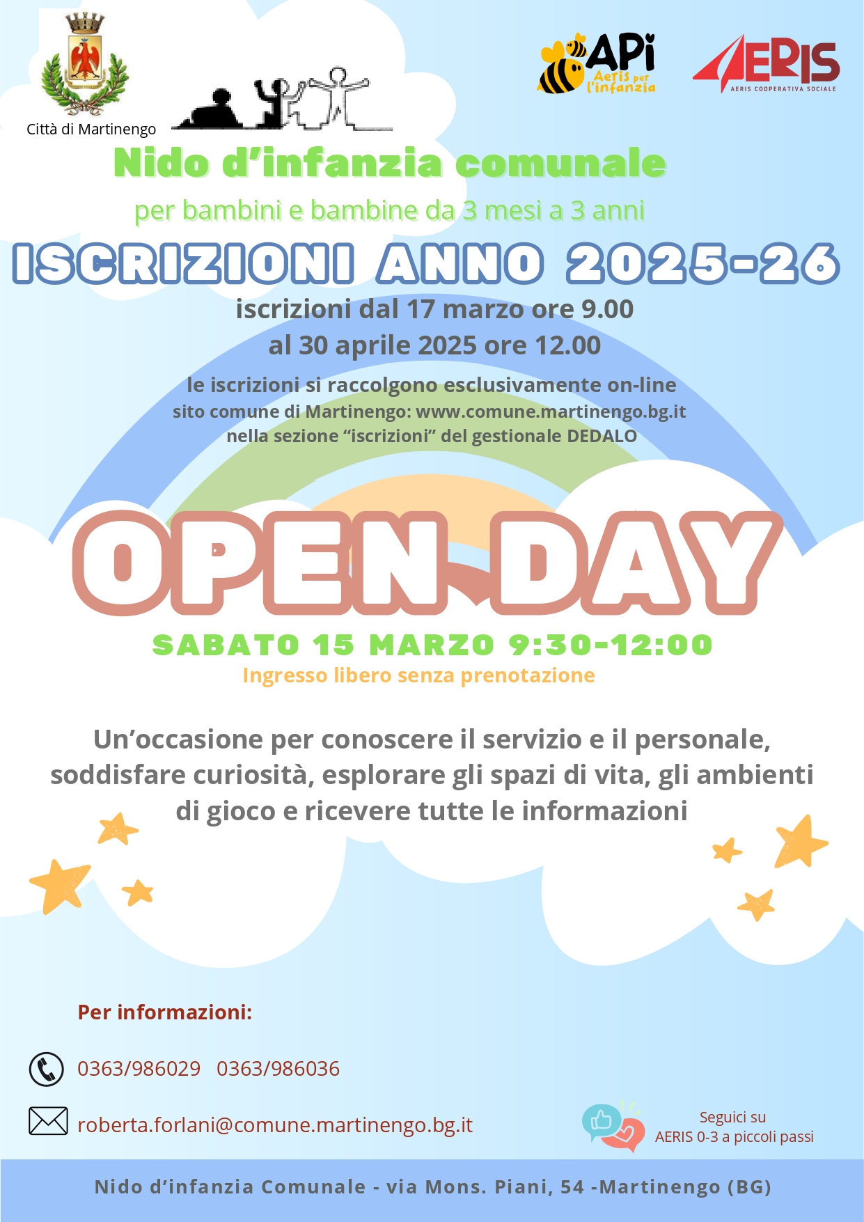 Open Day e Iscrizioni al Nido d'Infanzia comunale - a.e. 2025/2026